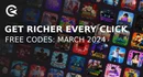 Get richer every click codes march